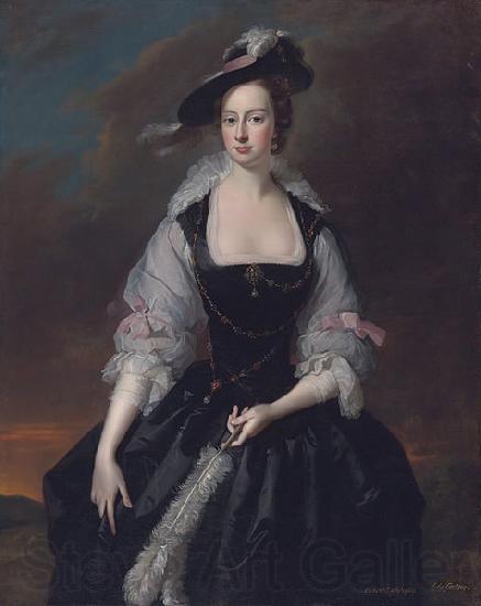 Thomas Hudson wife of William Courtenay France oil painting art